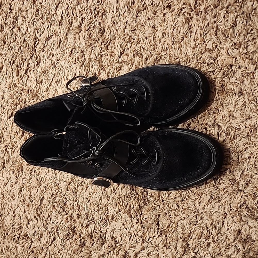 Coach x Tabitha Simmons Black Velvet Booties 7.5